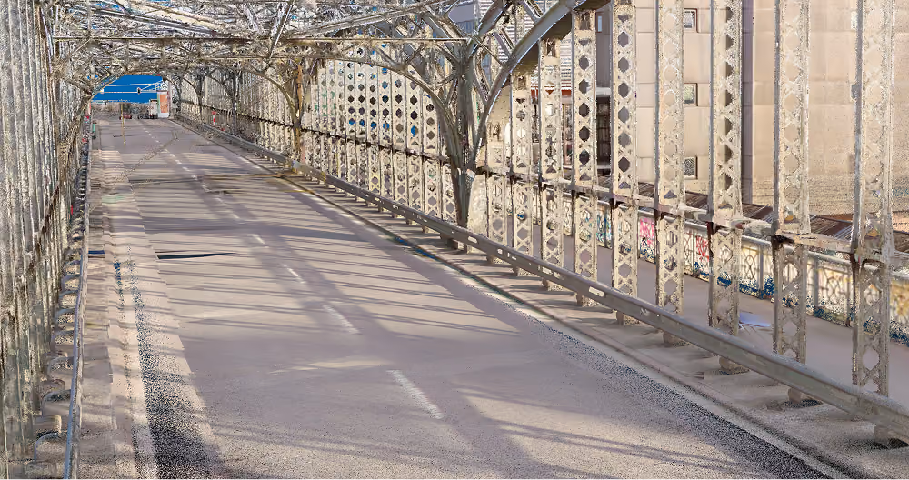 Punktwolke einer Brücke