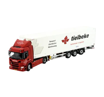 Schaalmodel van een Tielbeke-vrachtwagen, een van de prijzen uit de winactie