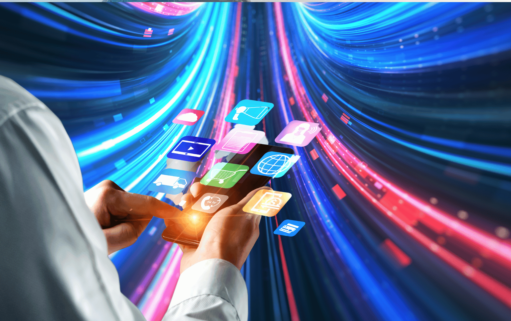 système cloudflare ouvert sur un téléphone