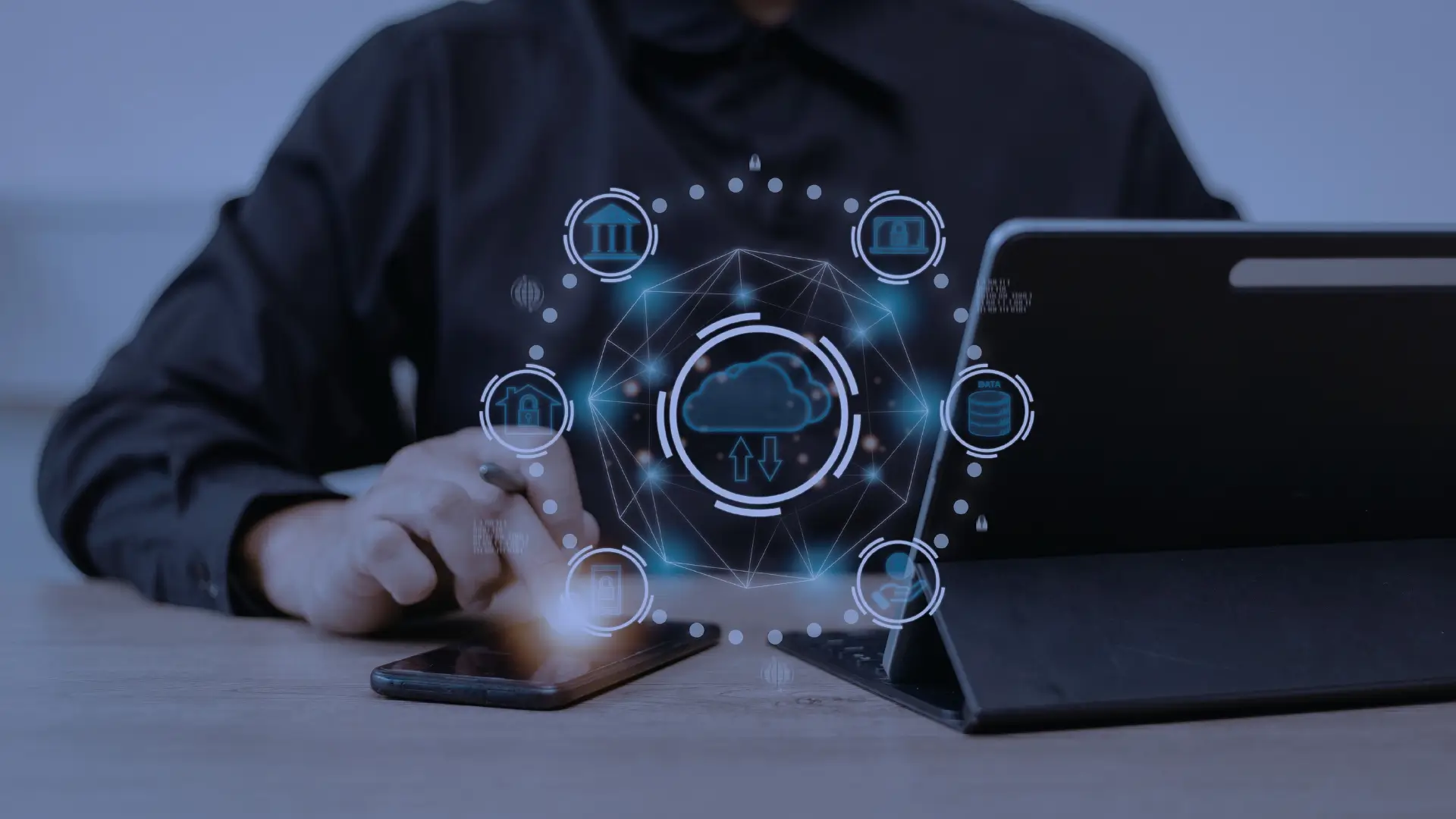 système cloudflare ouvert sur un téléphone