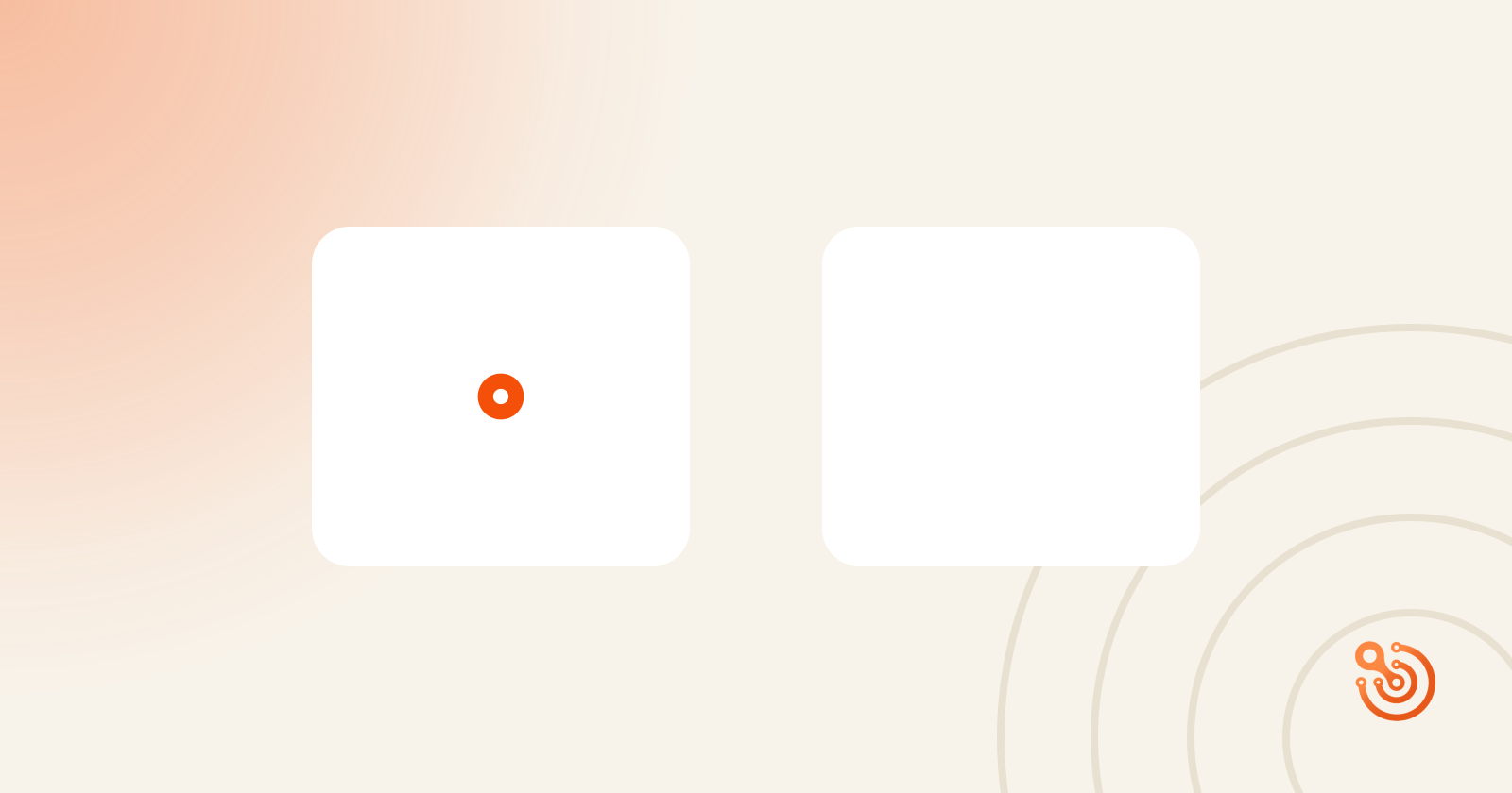 Twee iconen symboliseren automatische website-optimalisatie met instellingen en snelle uitvoering