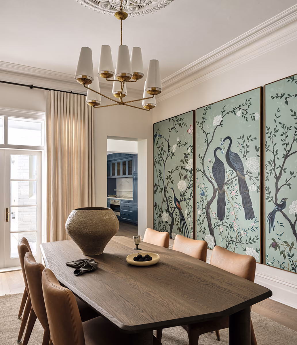Renovated dining room by Ridgeline Construction