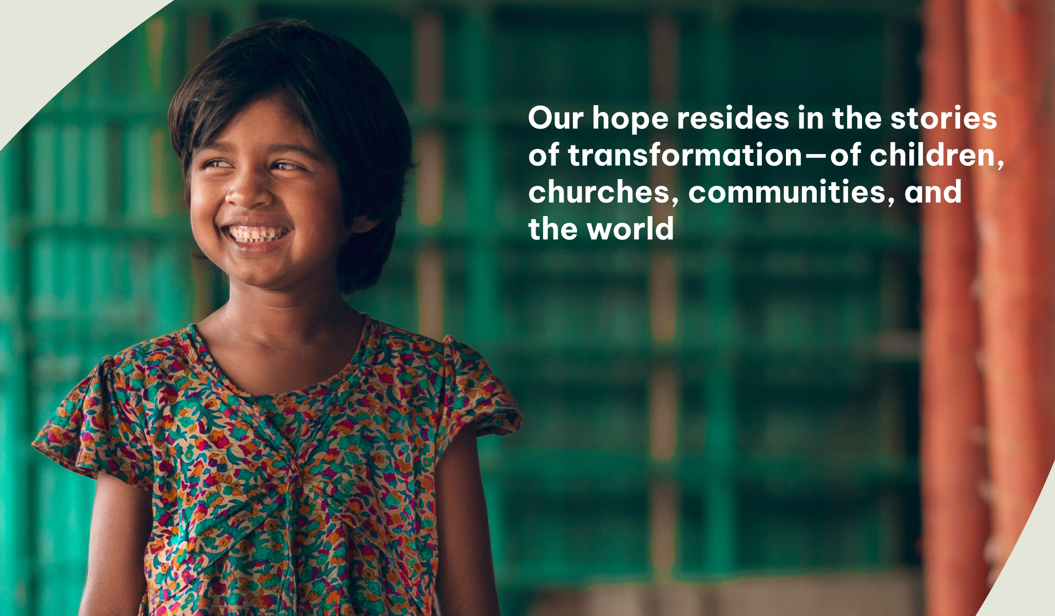 Hope Story website page design