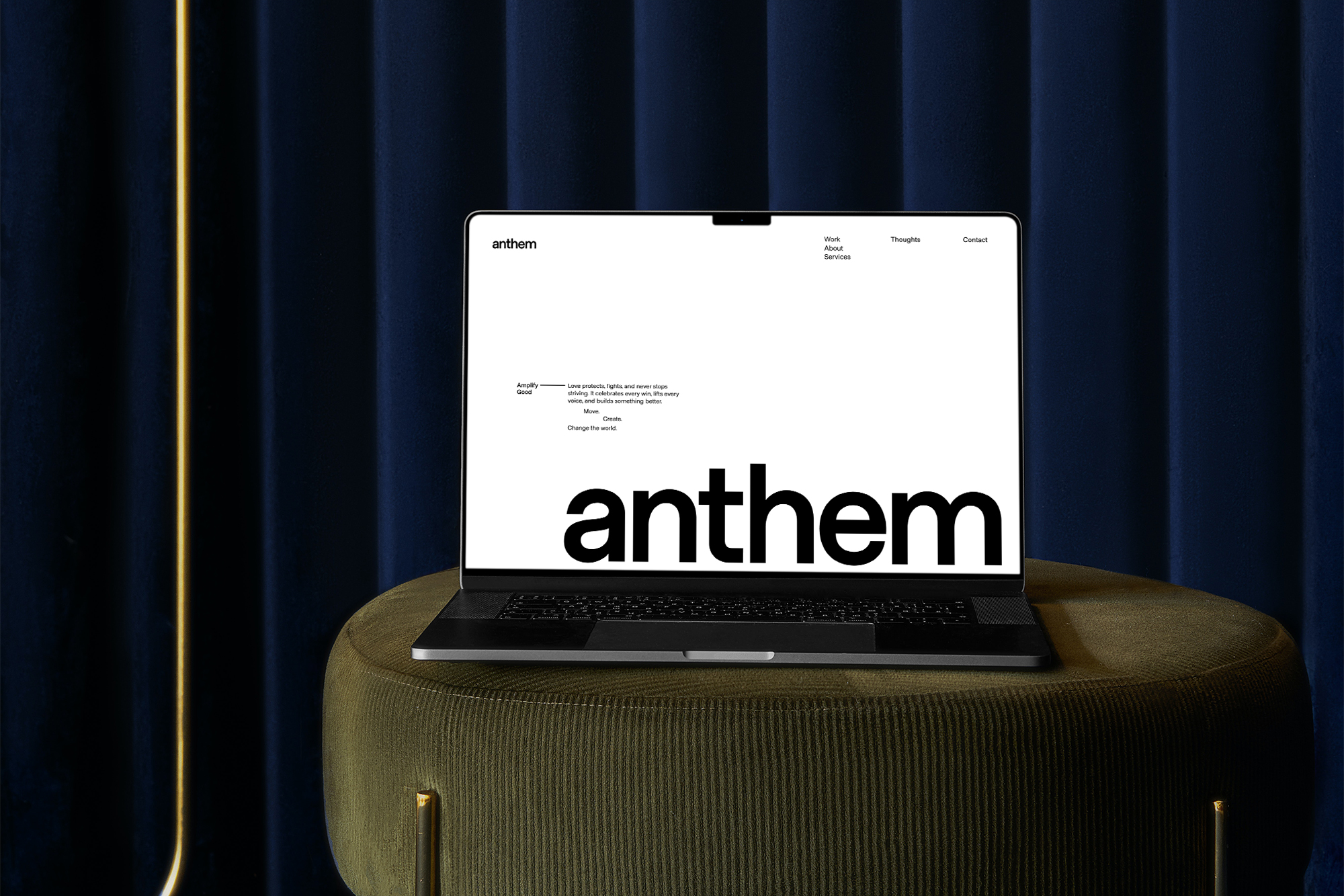 Anthem Creative website mockup