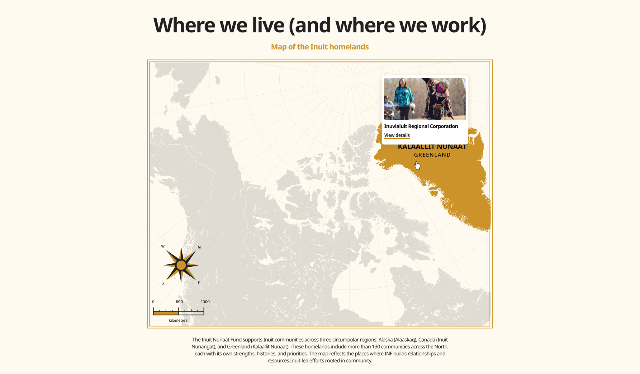 Inuit Nunaat Fund website page design