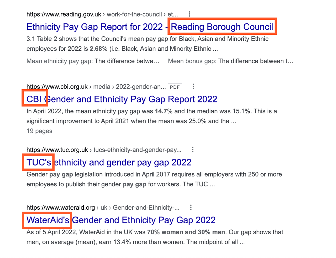 Organisations publish their ethnicity pay gap data on a voluntary basis.