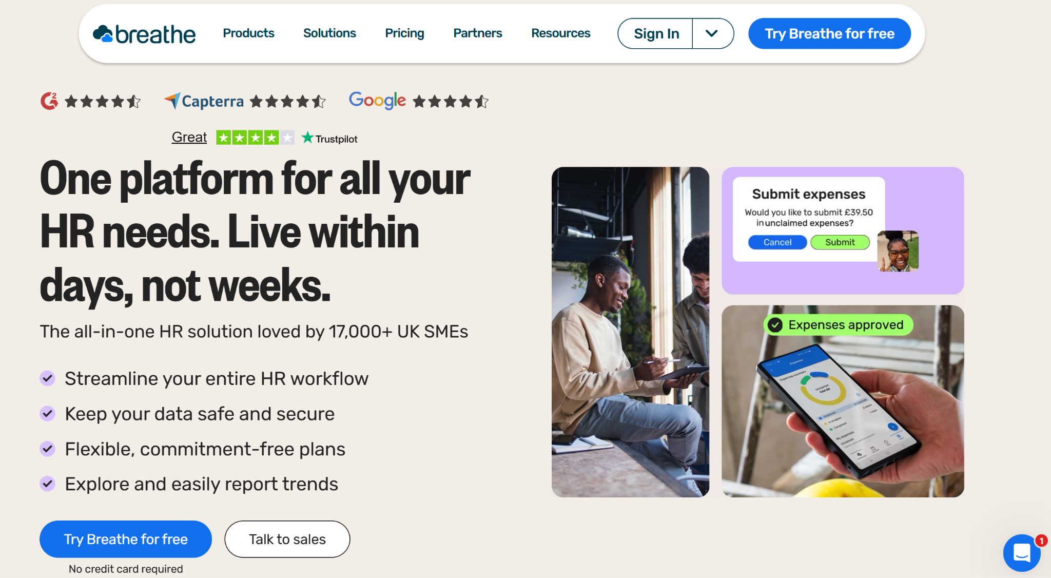 Breathe HRIS Platform for HRs