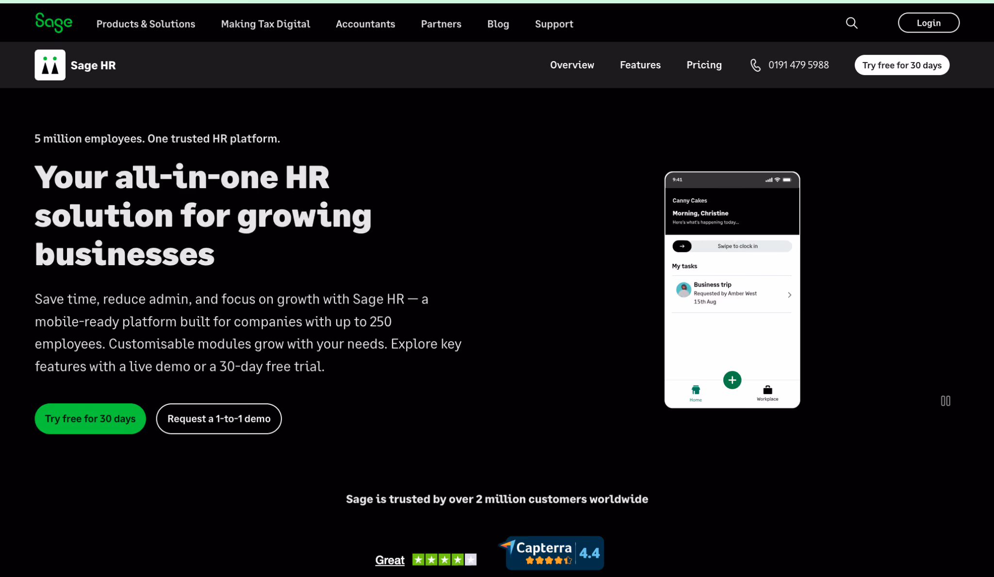 SageHR HR management platform