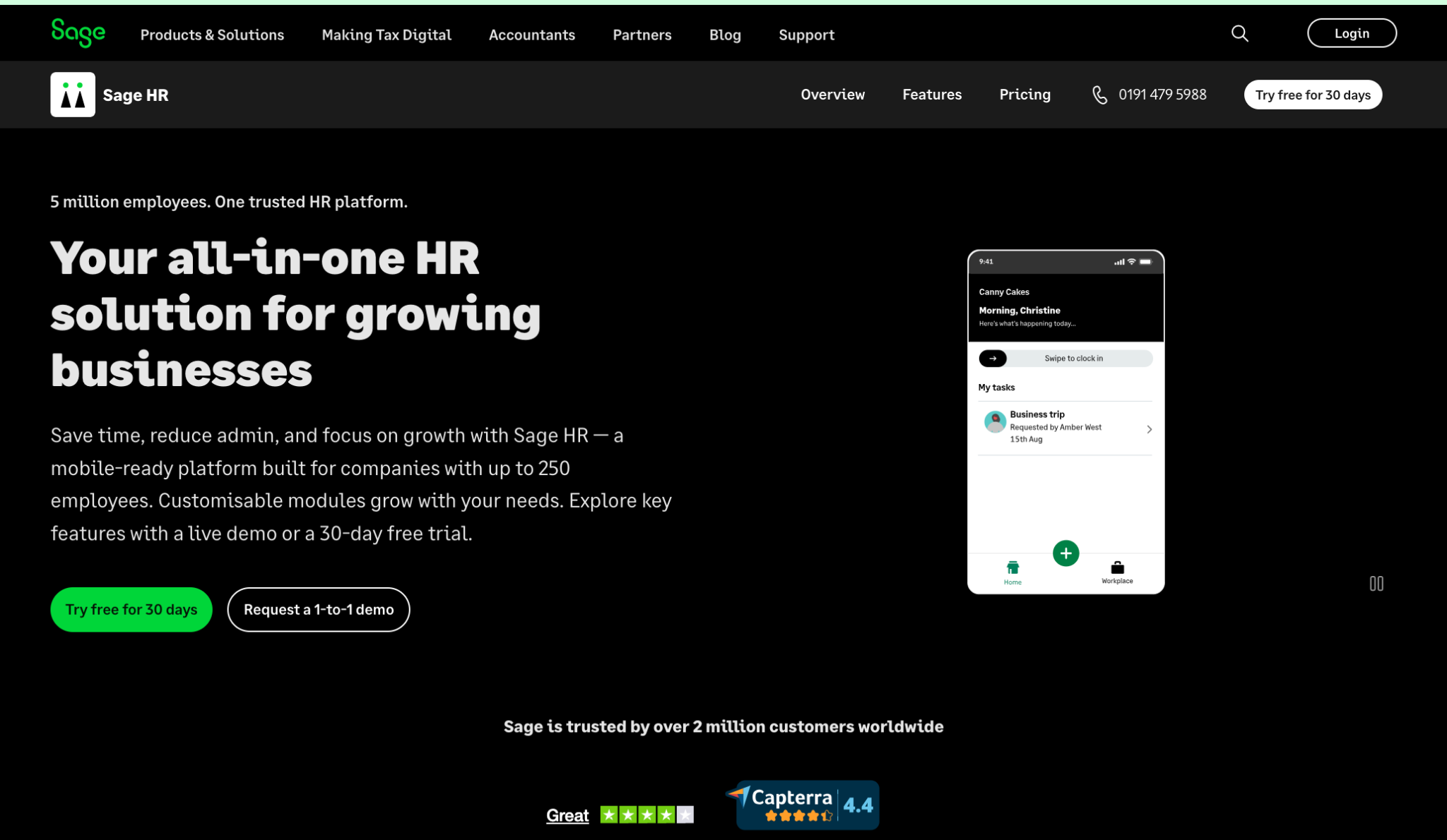 SageHR HR management platform