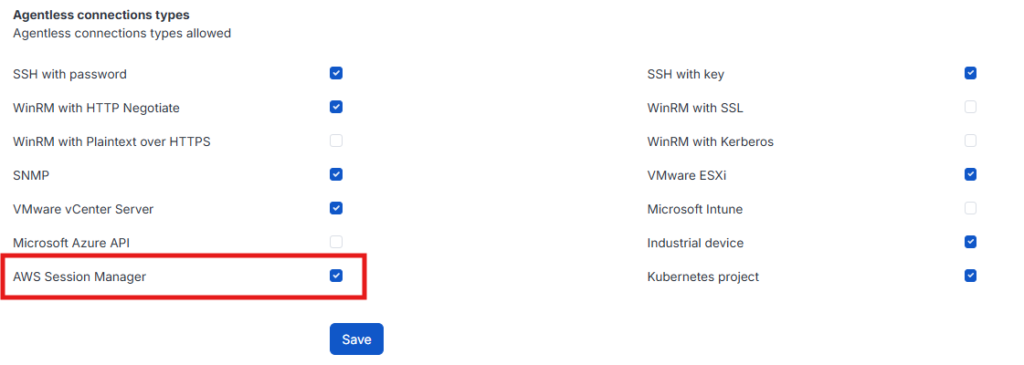 aws session manager connector
