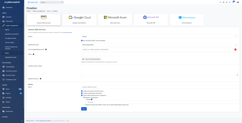 native integration with aws cloudformation
