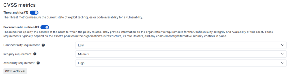 cvss metrics