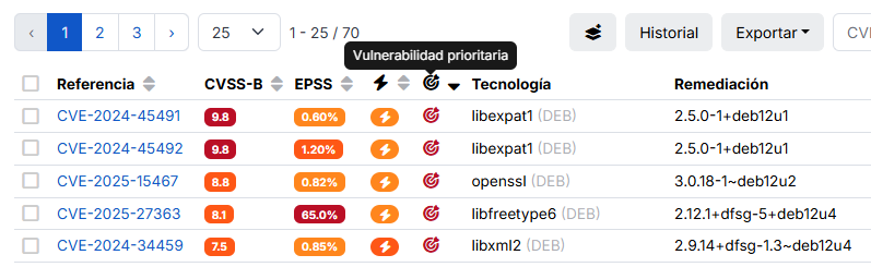 cve priorizacion de las correcciones