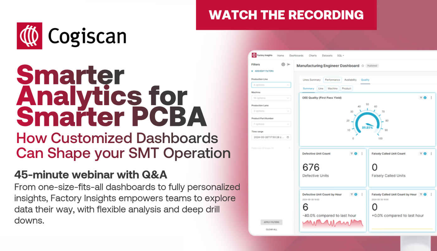 Smarter Analytics for Smarter PCBA webinar