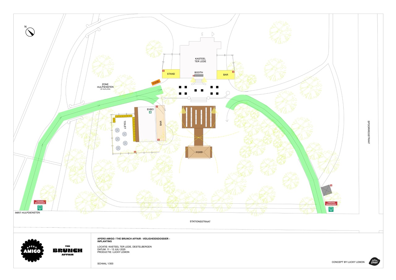 The Brunch Affair site plan