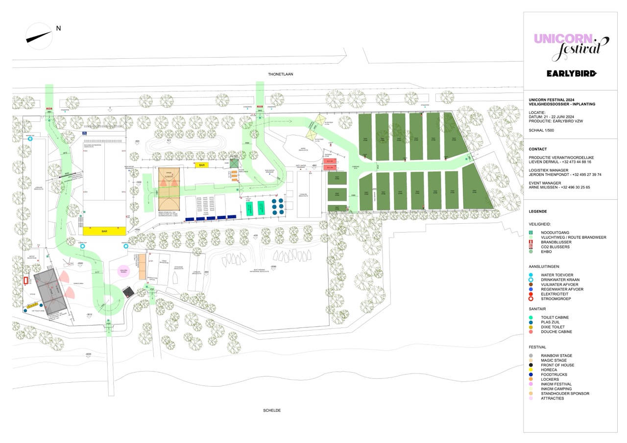 Unicorn Festival site plan