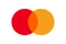 Mastercard logo with two overlapping circles, one red and one orange.