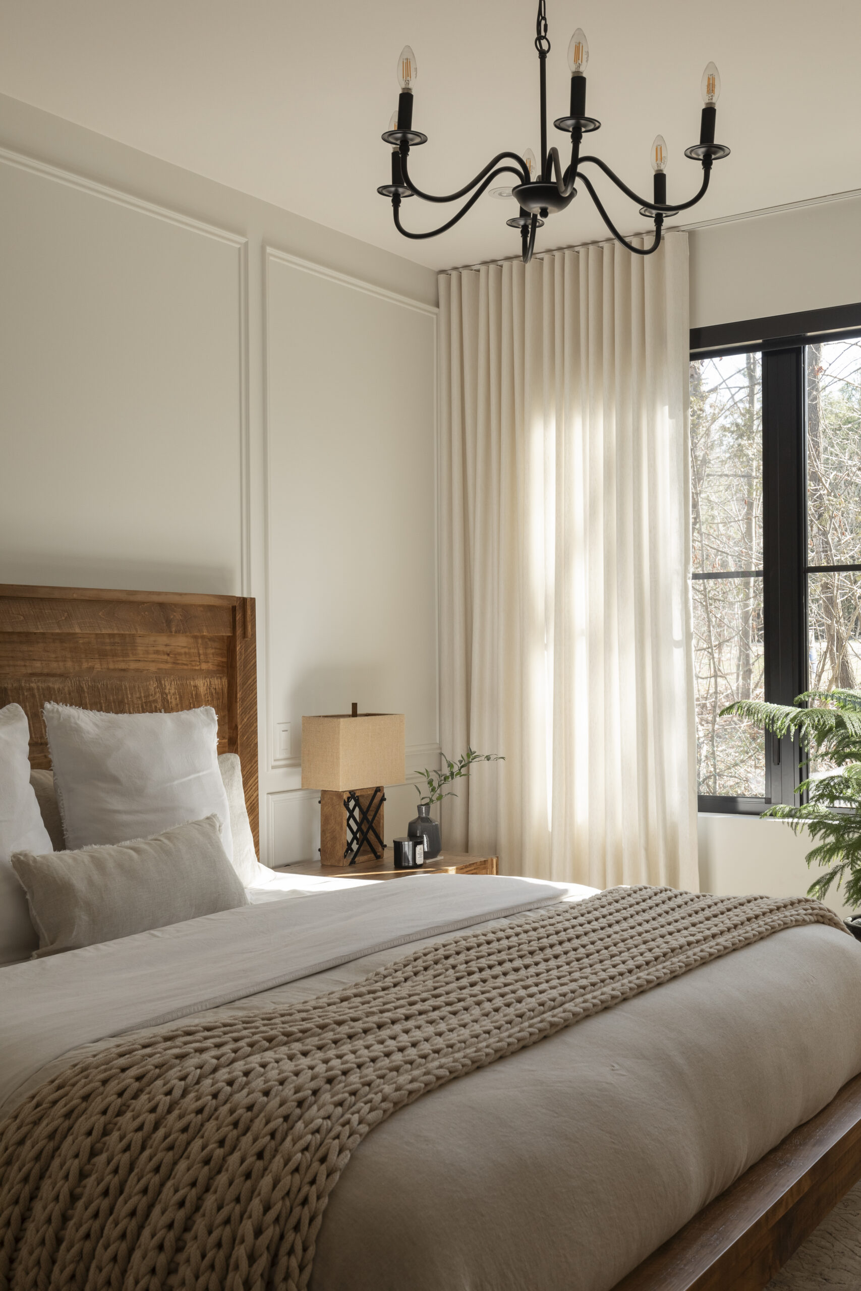Rideau effet lin sur mesure