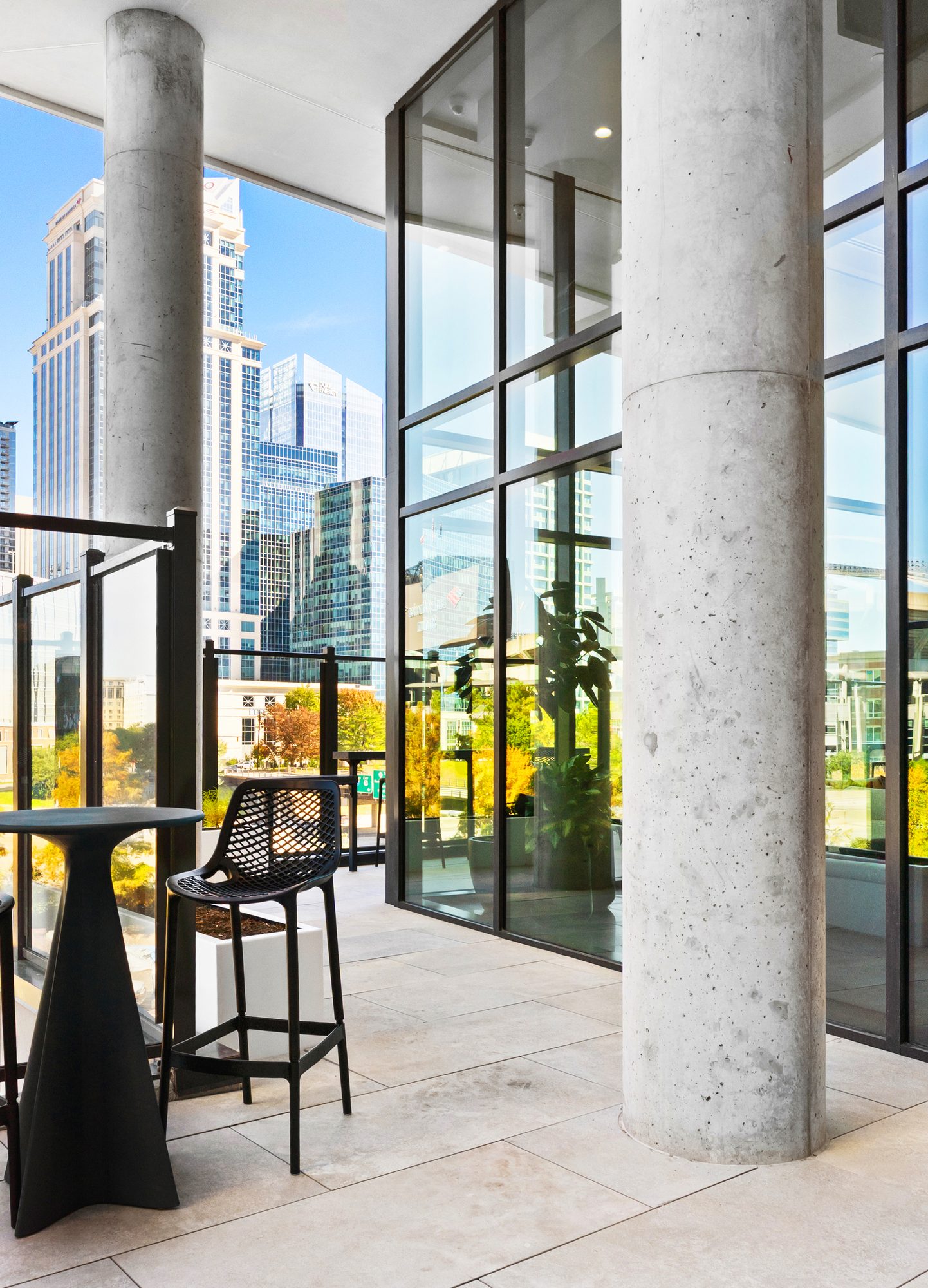 Bond on Mint podium curtainwall detail