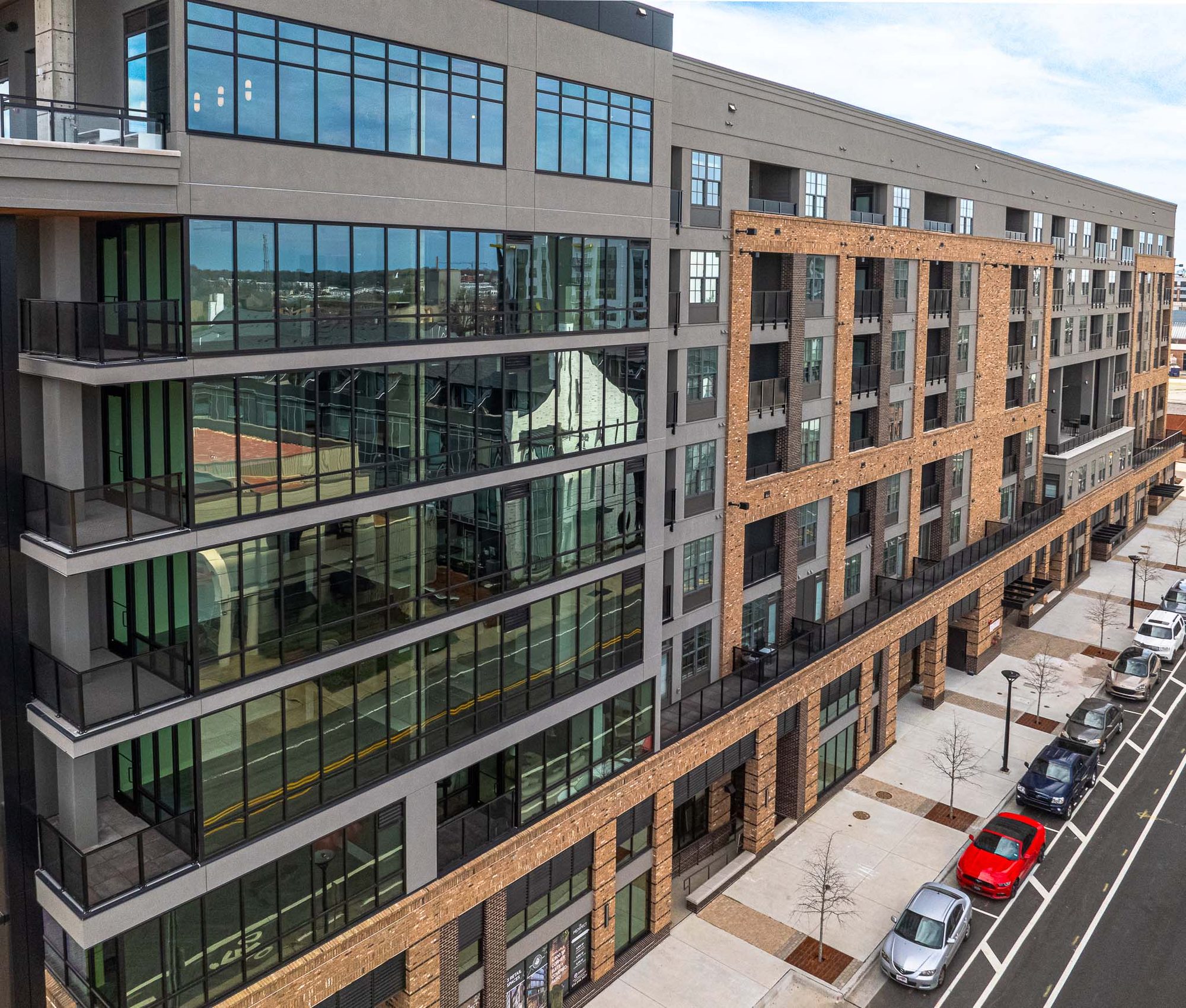 Aerial view of The Prospect in Uptown Charlotte