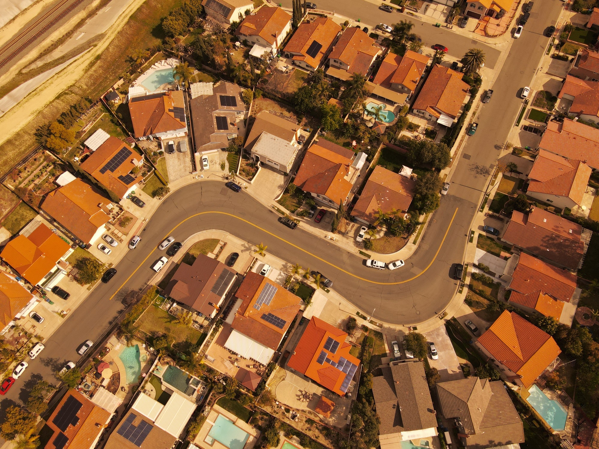Costa Mesa Aerial View