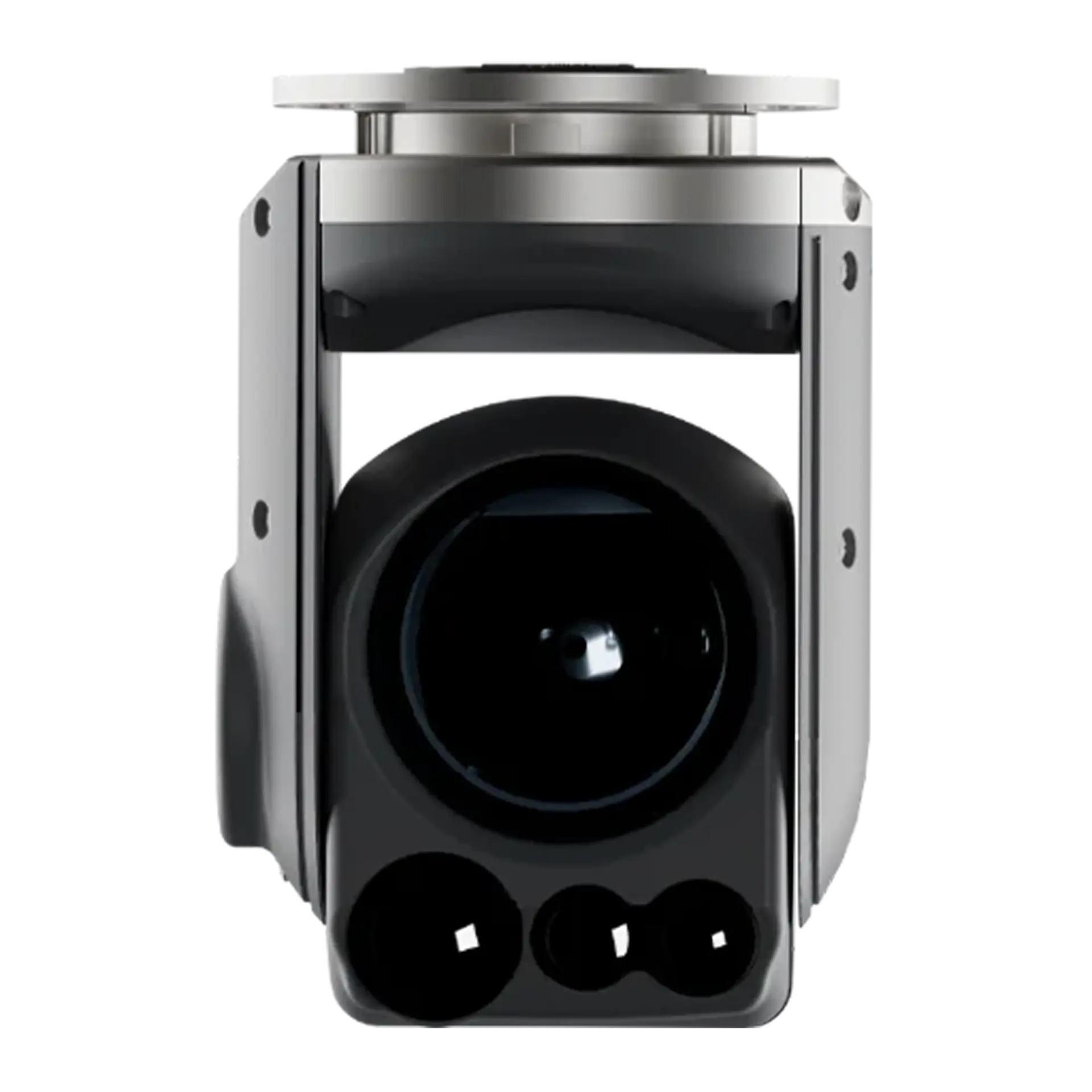 Camera Pack AS 360º — black and silver gimbal on a round mounting flange, wide dome lens above three smaller optics