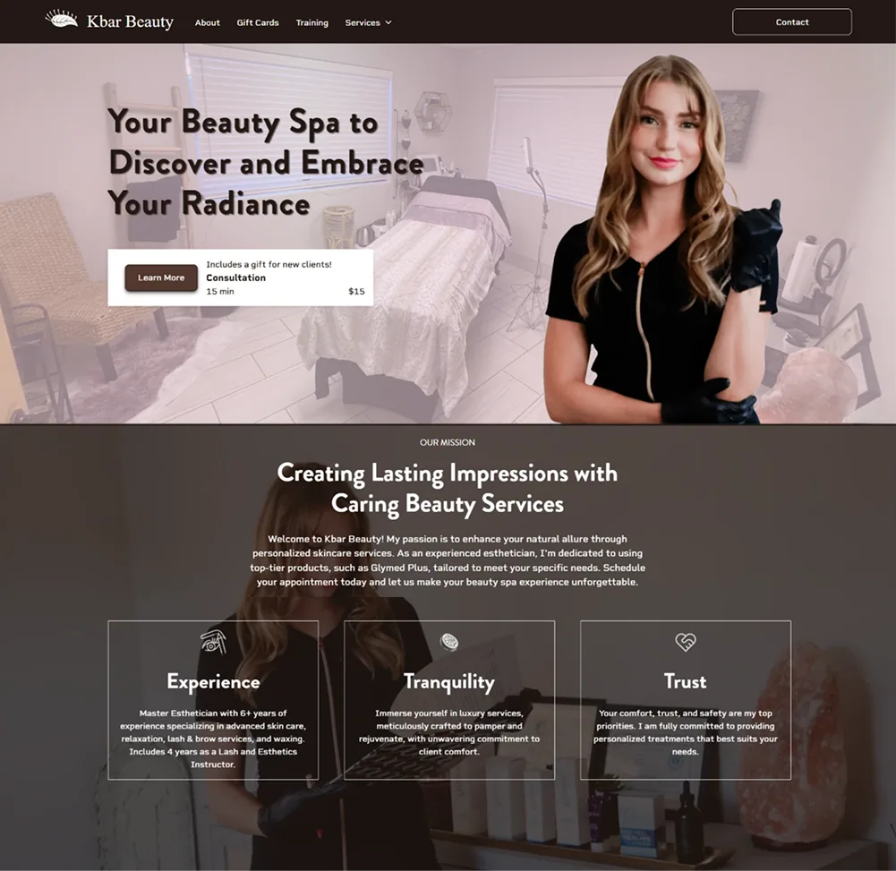 View the Kbar Beauty website case study