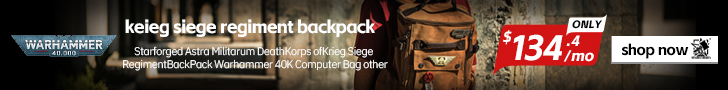 Starforged Warhammer 40K Kelg Siege Regiment Backpack