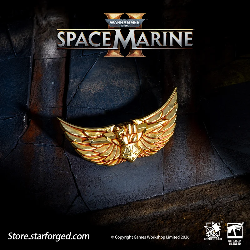 Starforged Warhammer 40K Imperial Fist Imperalis pin badge
