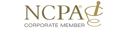 NCPA Corporate Member logo with stylized gold text and design elements.