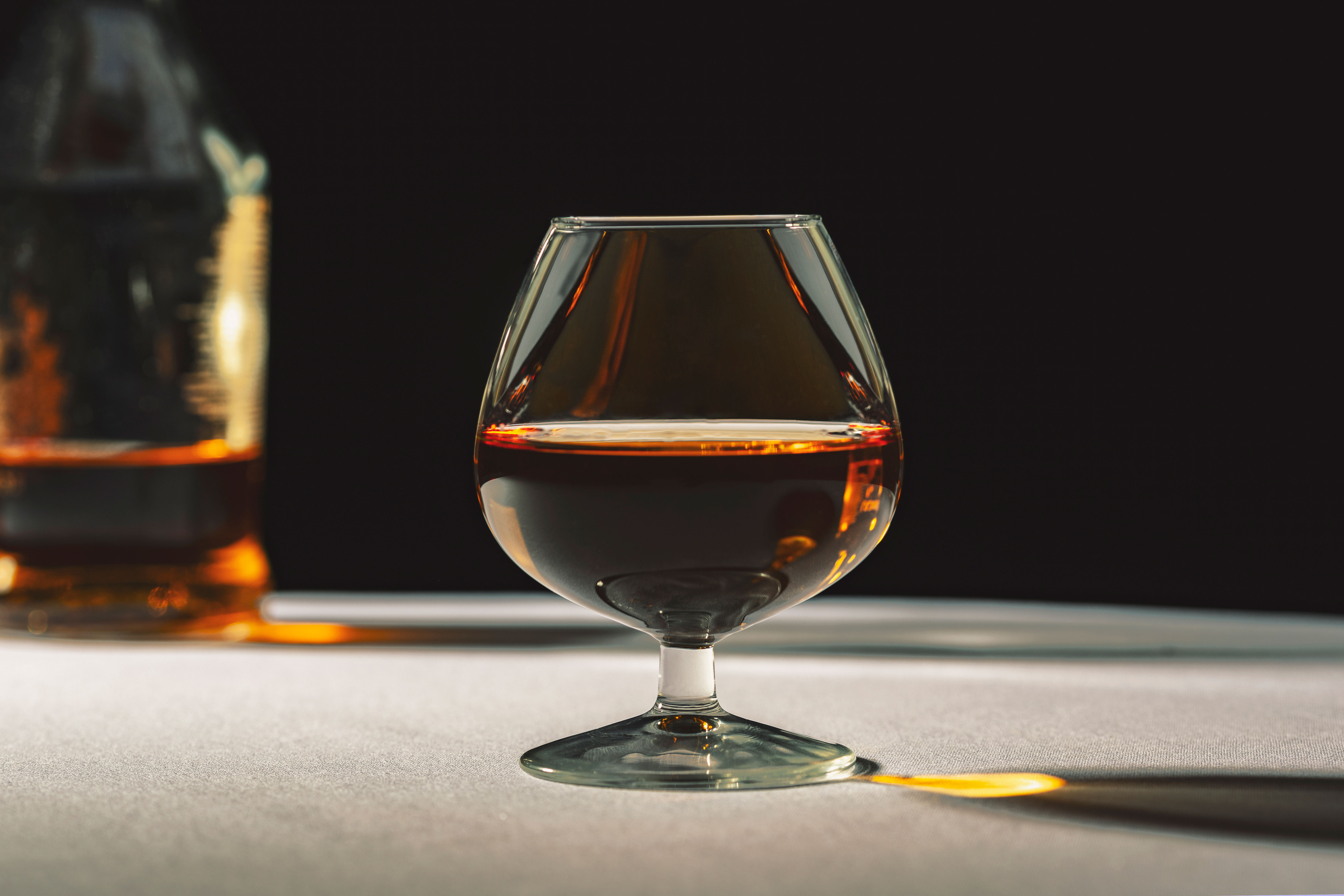 A short glass of liquor