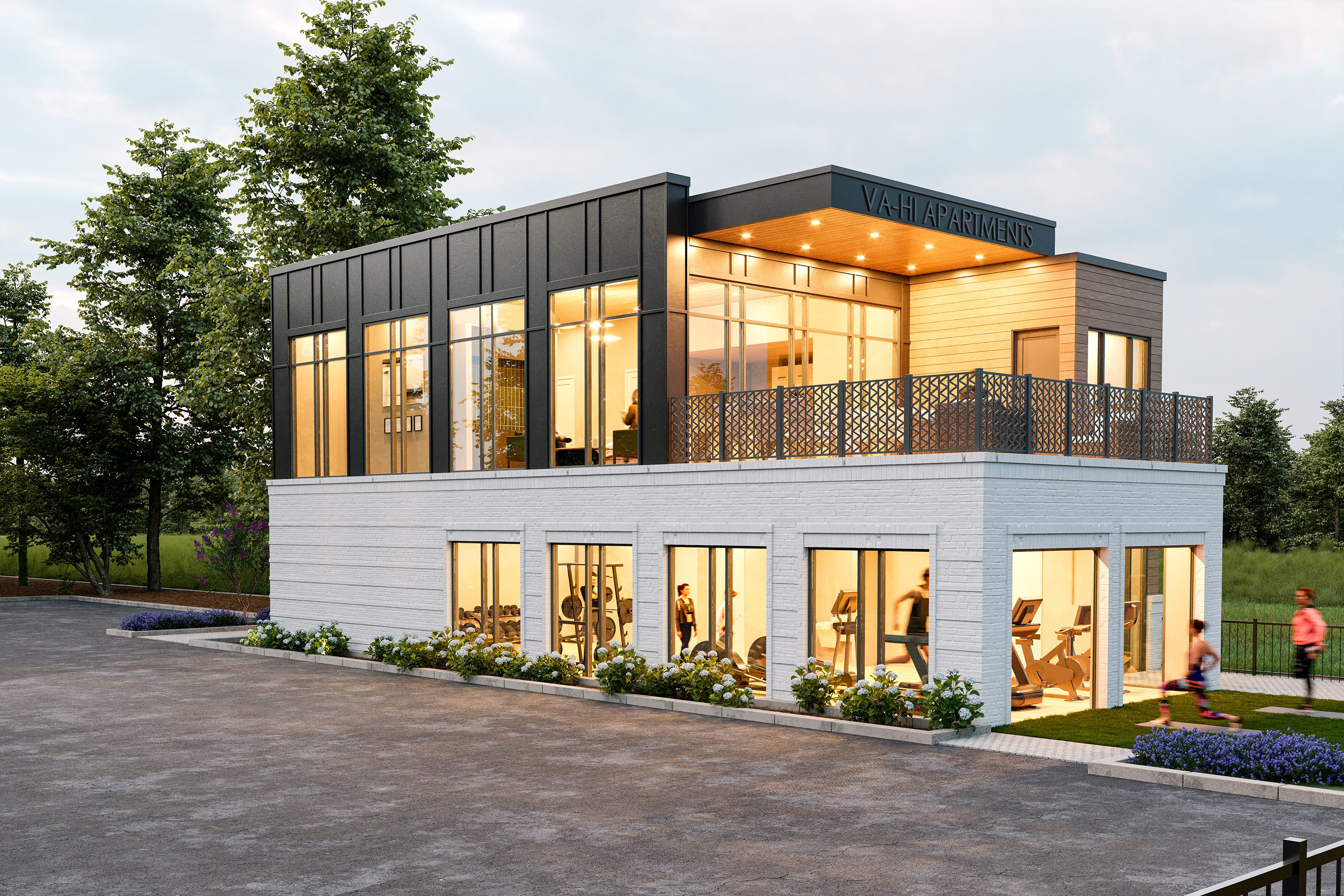 Dwell Apartments exterior rendering