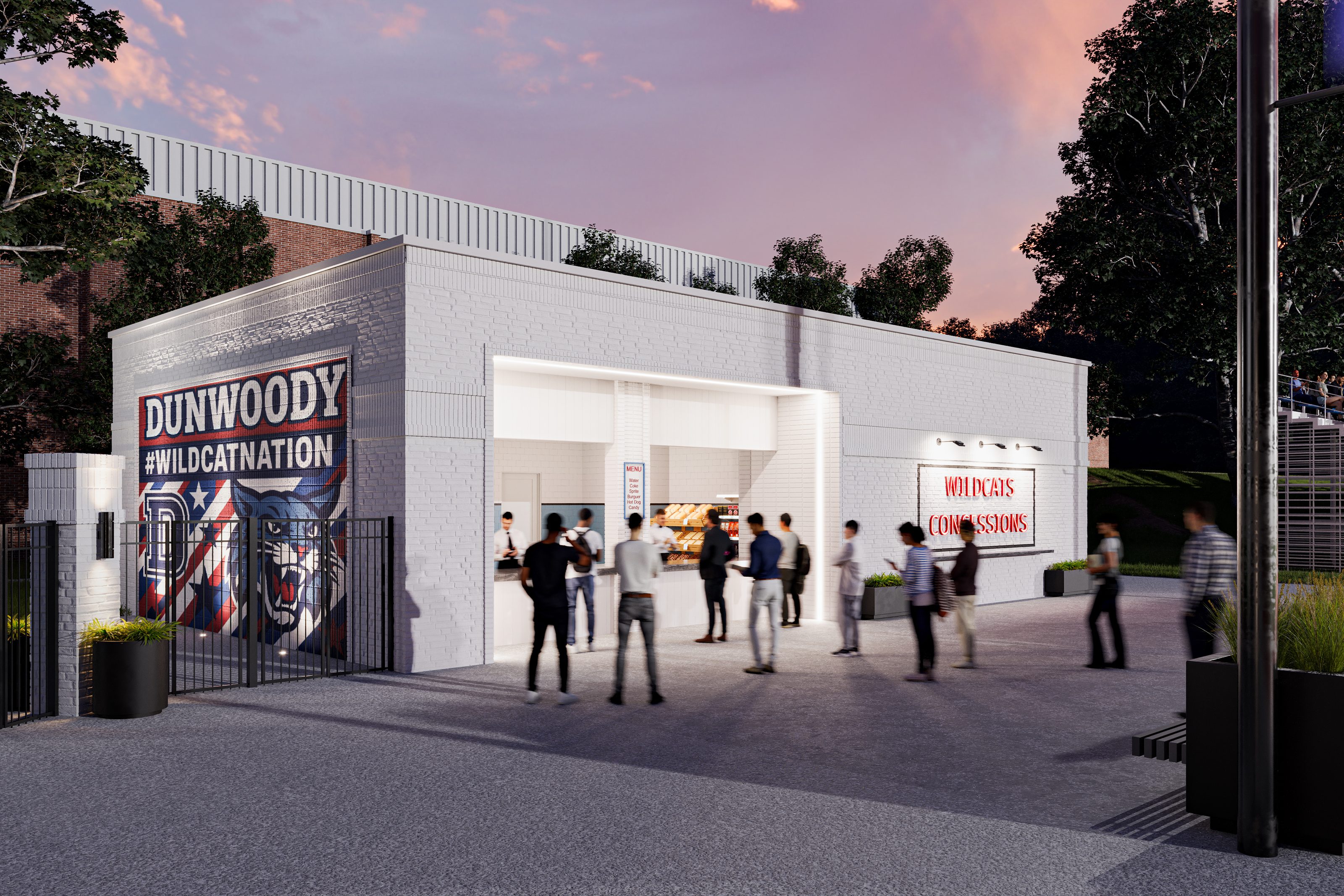 Dunwoody High School Stadium Improvements, Dunwoody, Georgia, rendering 2 of 4