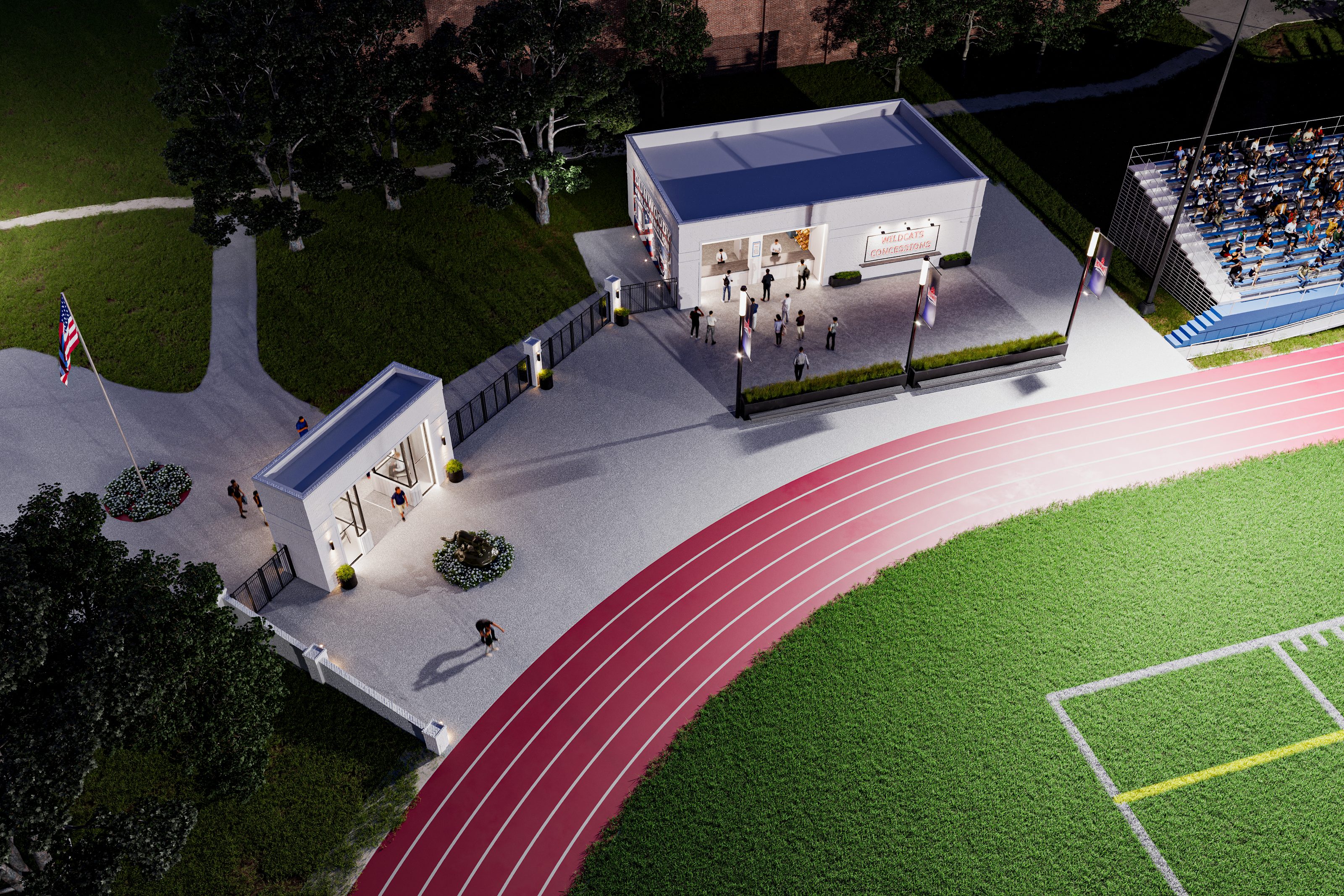 Dunwoody High School Stadium Improvements, Dunwoody, Georgia, rendering 4 of 4