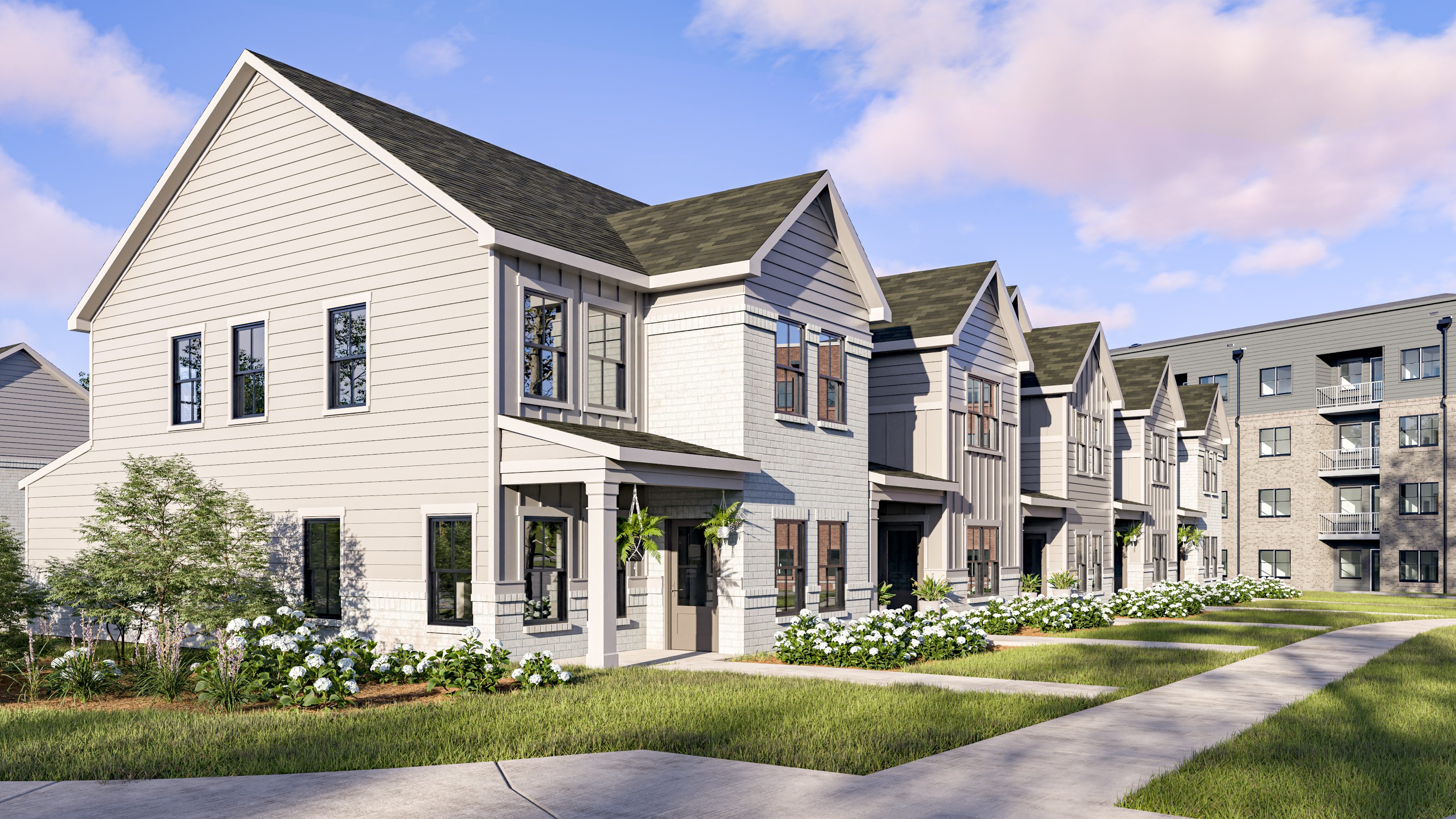 Dwell Apartments exterior rendering