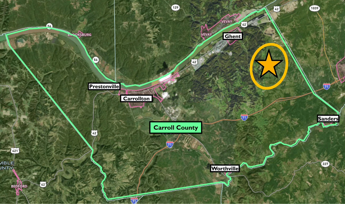 Carroll County, Kentucky - five communities