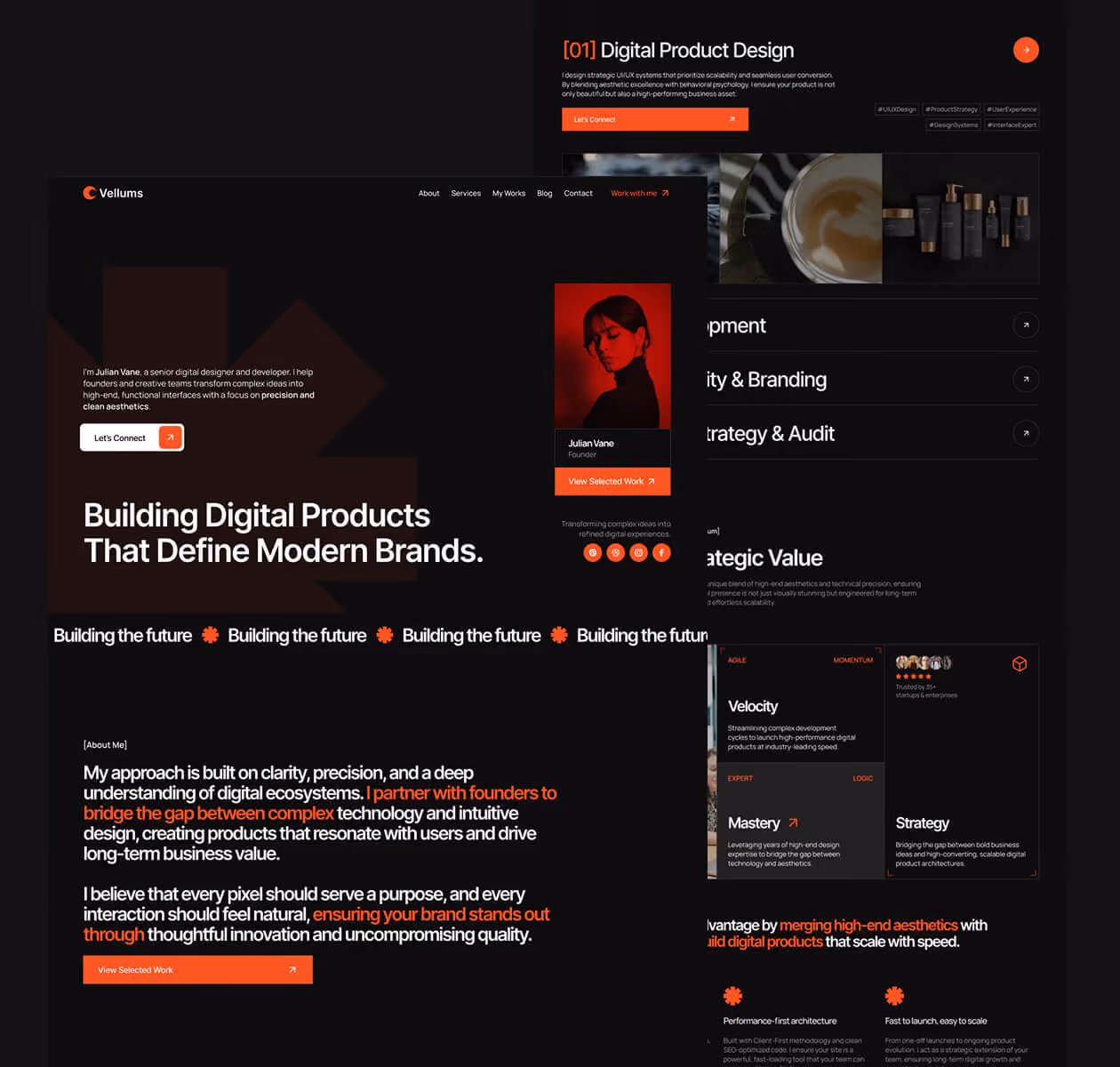 Vellums - Premium Webflow Template for Digital Agencies & Freelance Developers