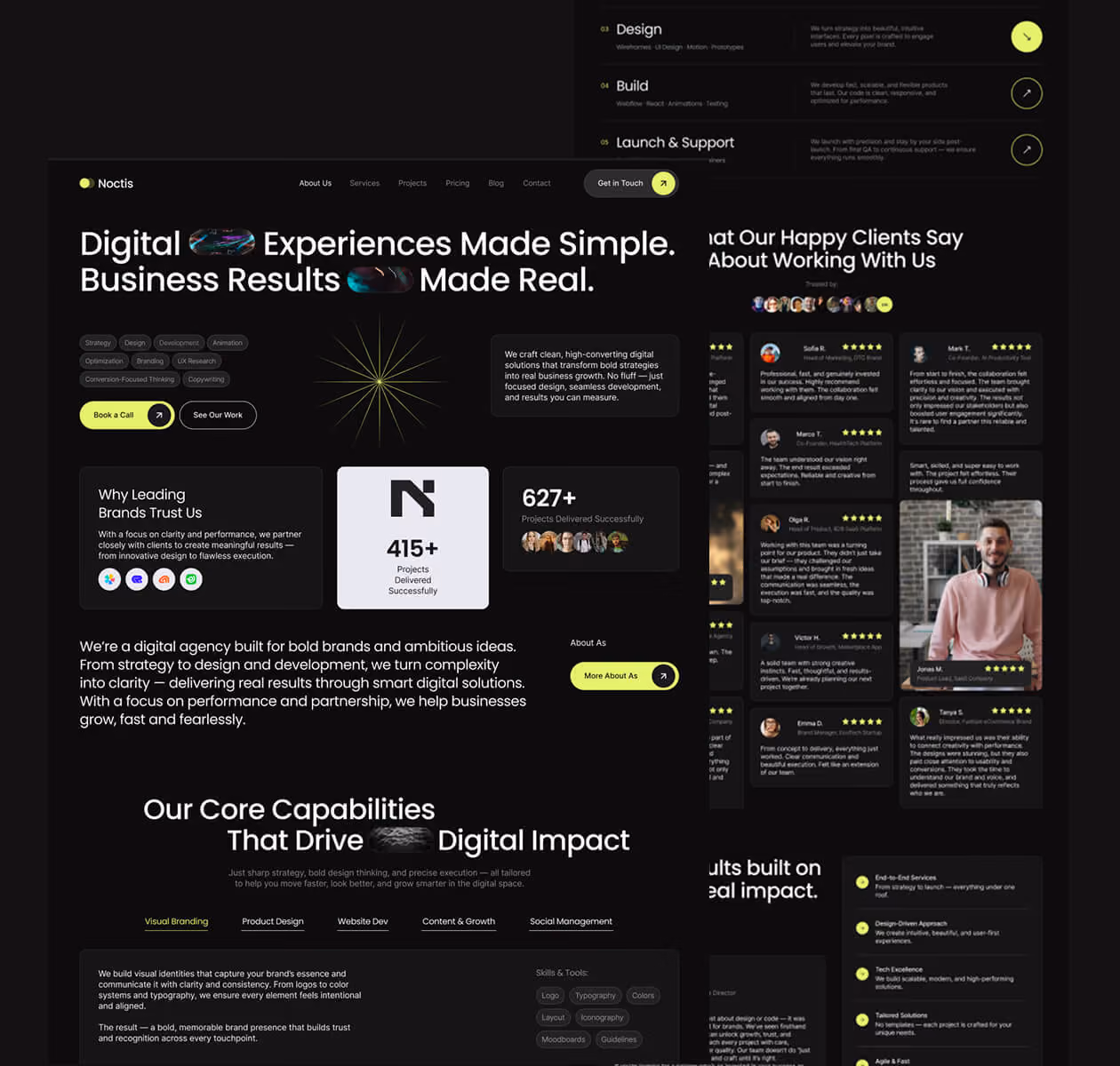 Noctis - Premium Webflow Template for Digital Agencies & Startups