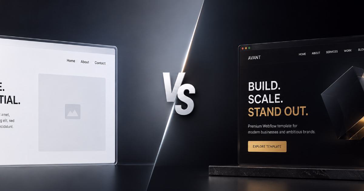 Free vs Premium Webflow Templates: What Should You Choose?