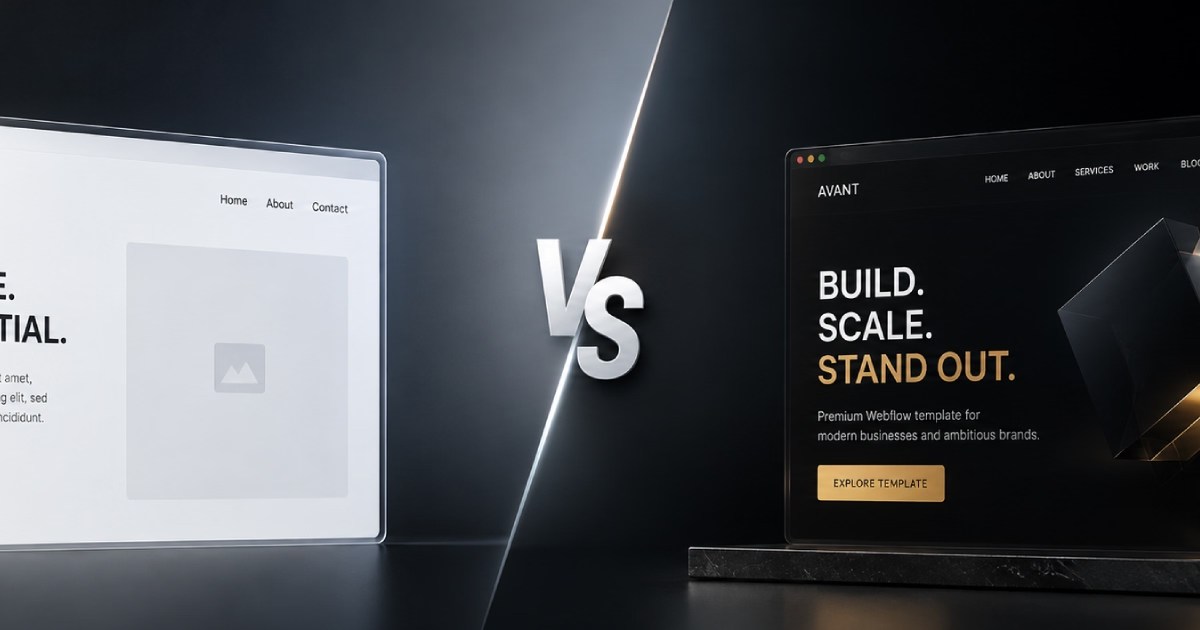 Free vs Premium Webflow Templates: What Should You Choose?