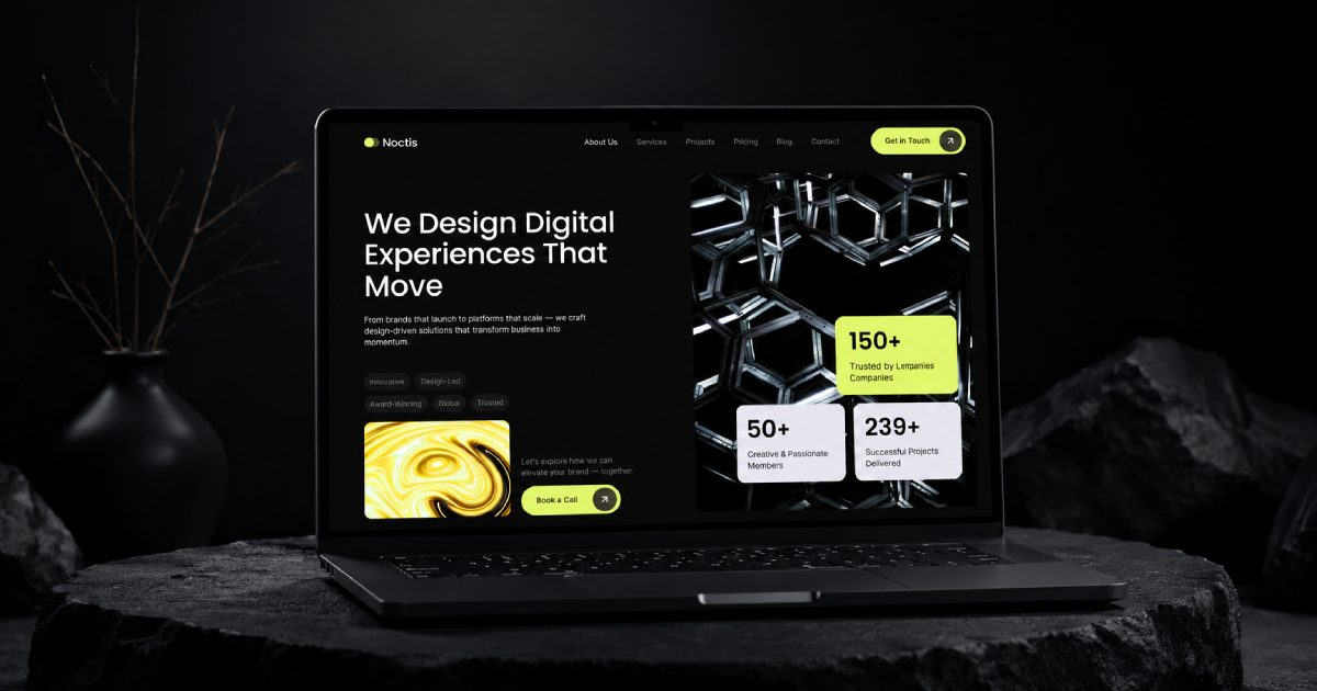 How I Built Noctis - A Premium Webflow Template for Digital Agencies