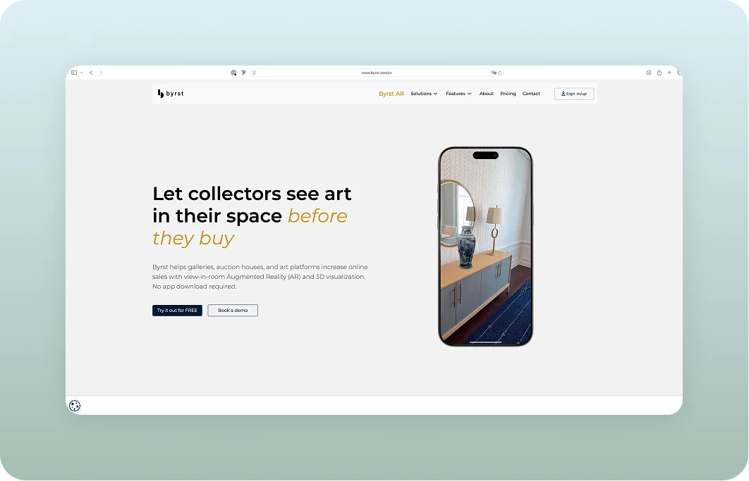 byrst.com landing page