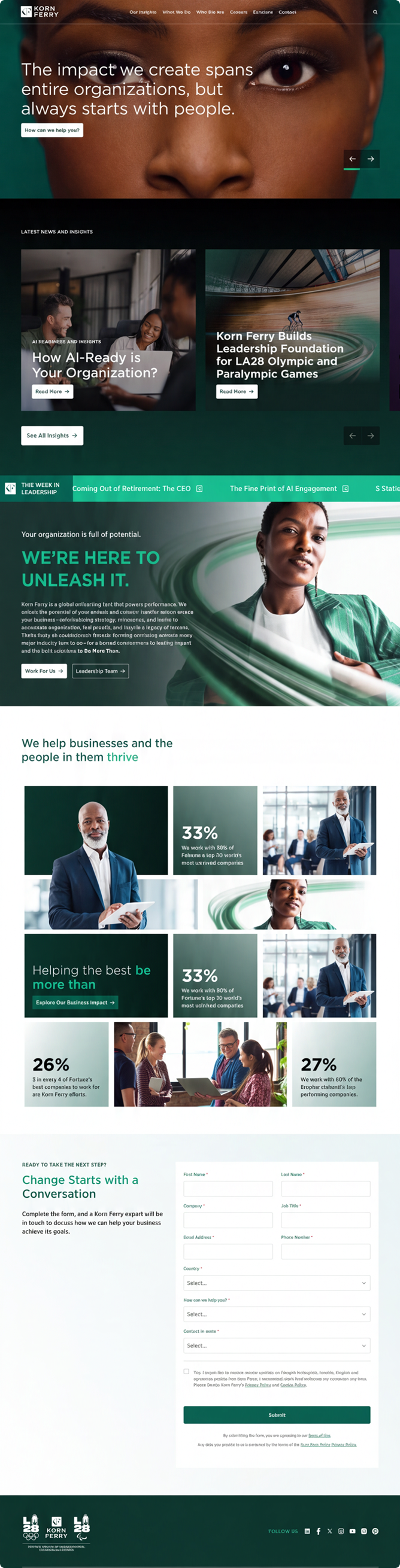 Korn Ferry website homepage