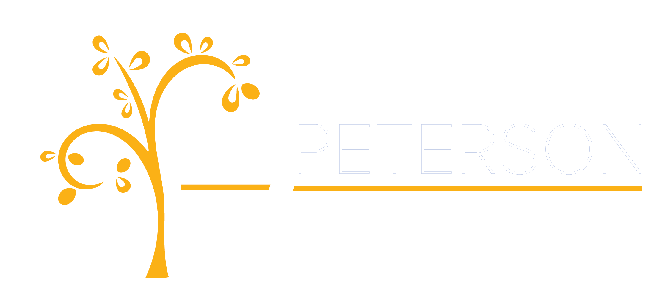 Peterson logo with stylized golden tree and text reading A Rockford Rehab Co.