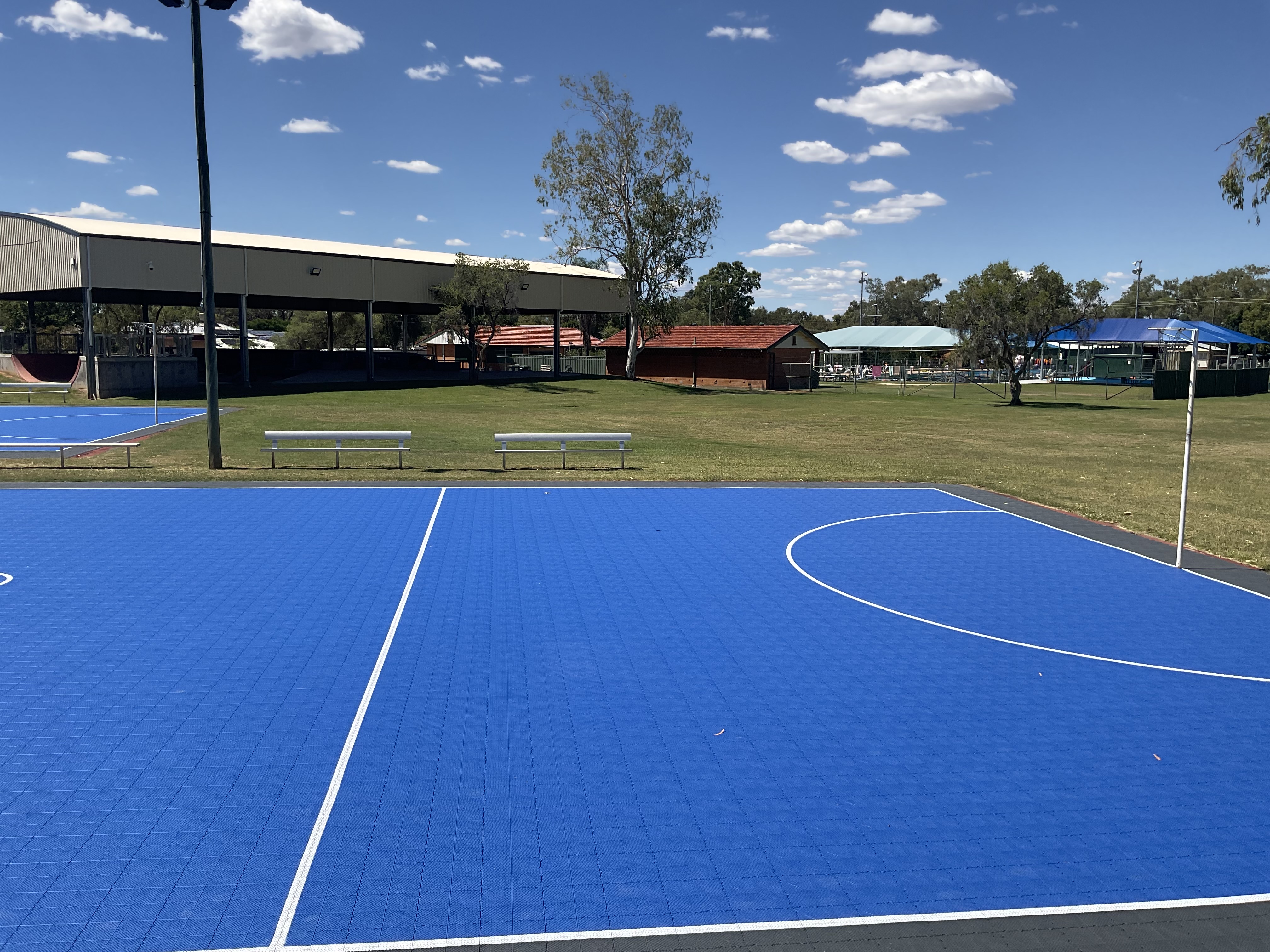 Full-size netball court at King Edward Park, Charleville QLD - view 2 of 5