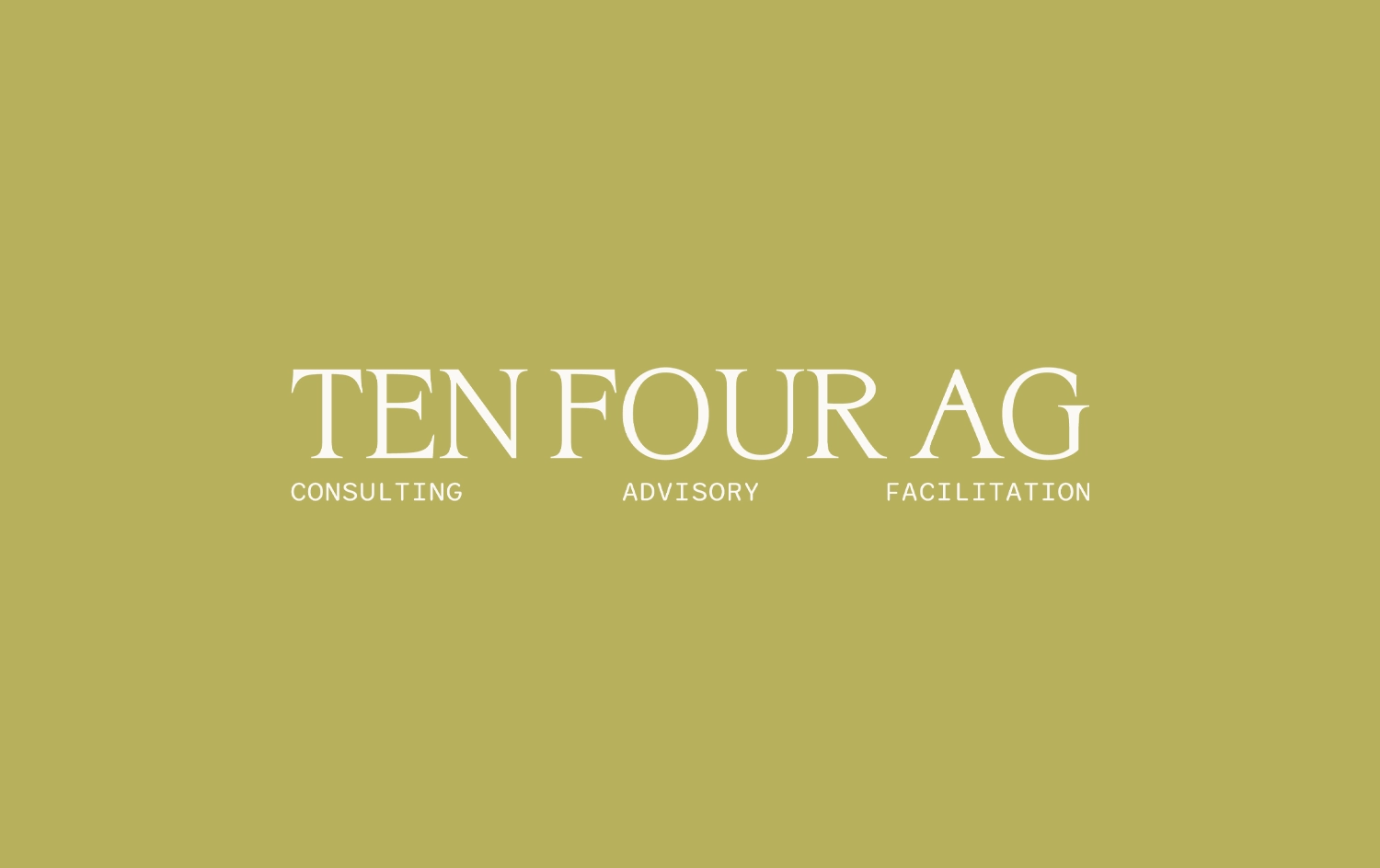 Ten Four Ag wordmark with the consulting, advisory and facilitation descriptor line
