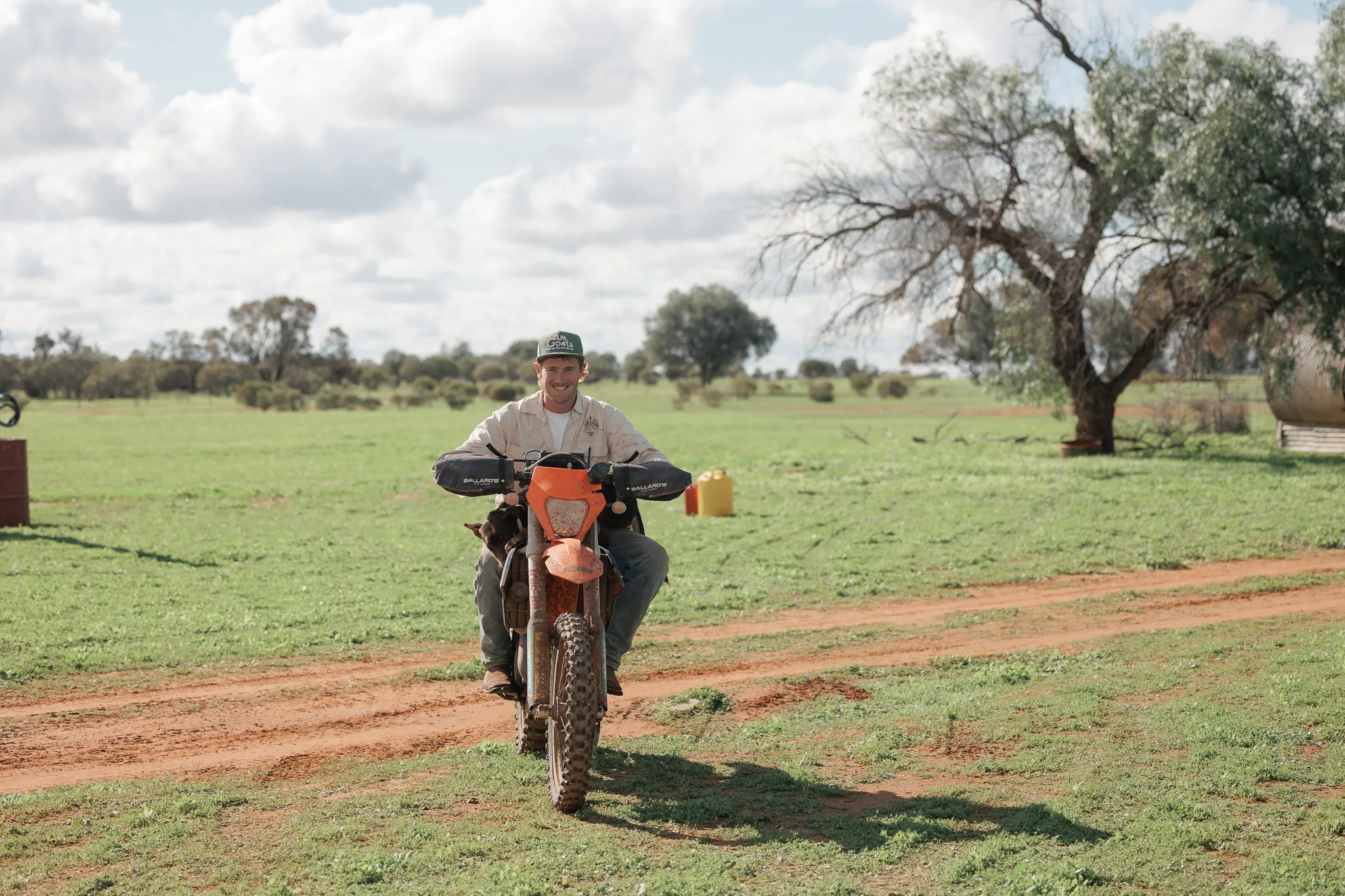 Gallery of photography from a goat mustering content shoot in western NSW