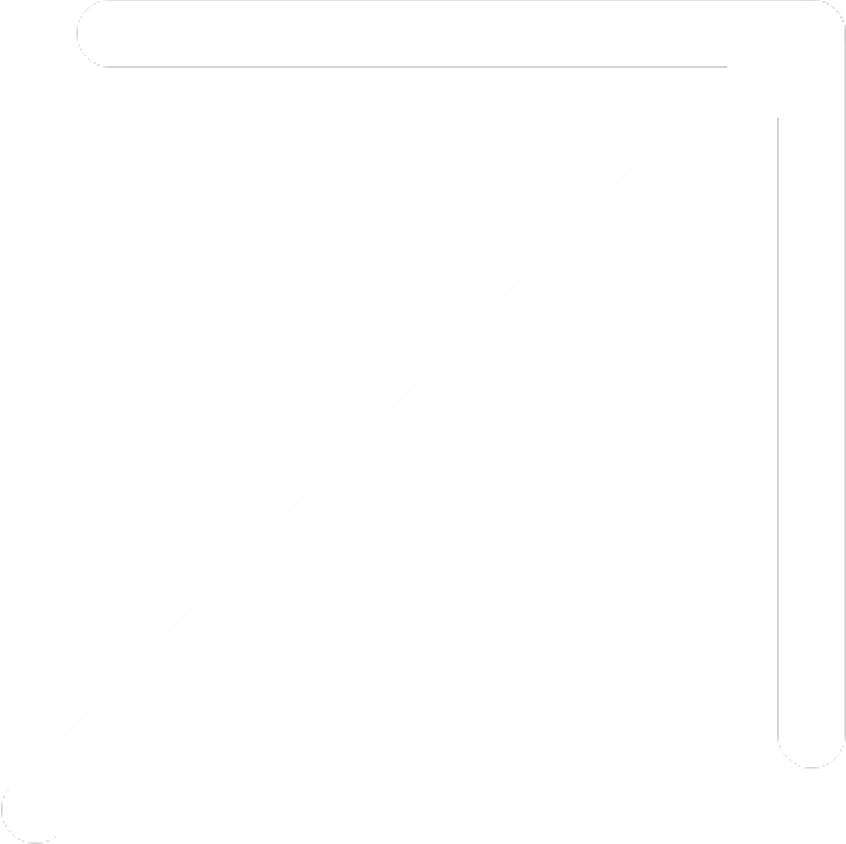White arrow pointing diagonally upward to the right on a black background.