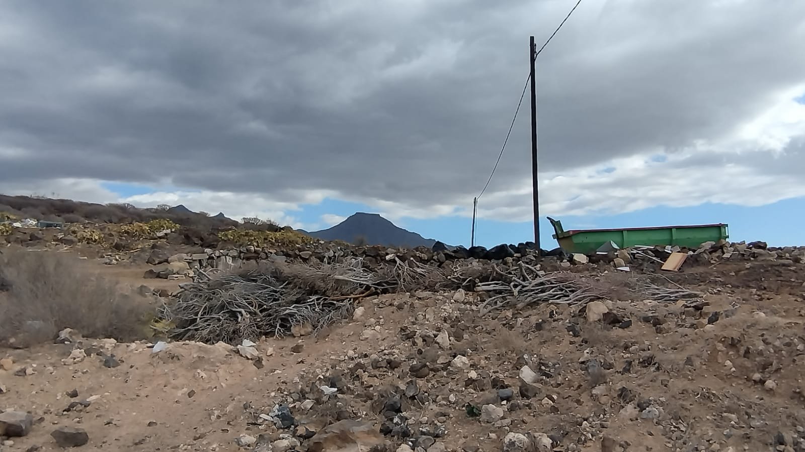 Devastation of the landscape in El Puertito