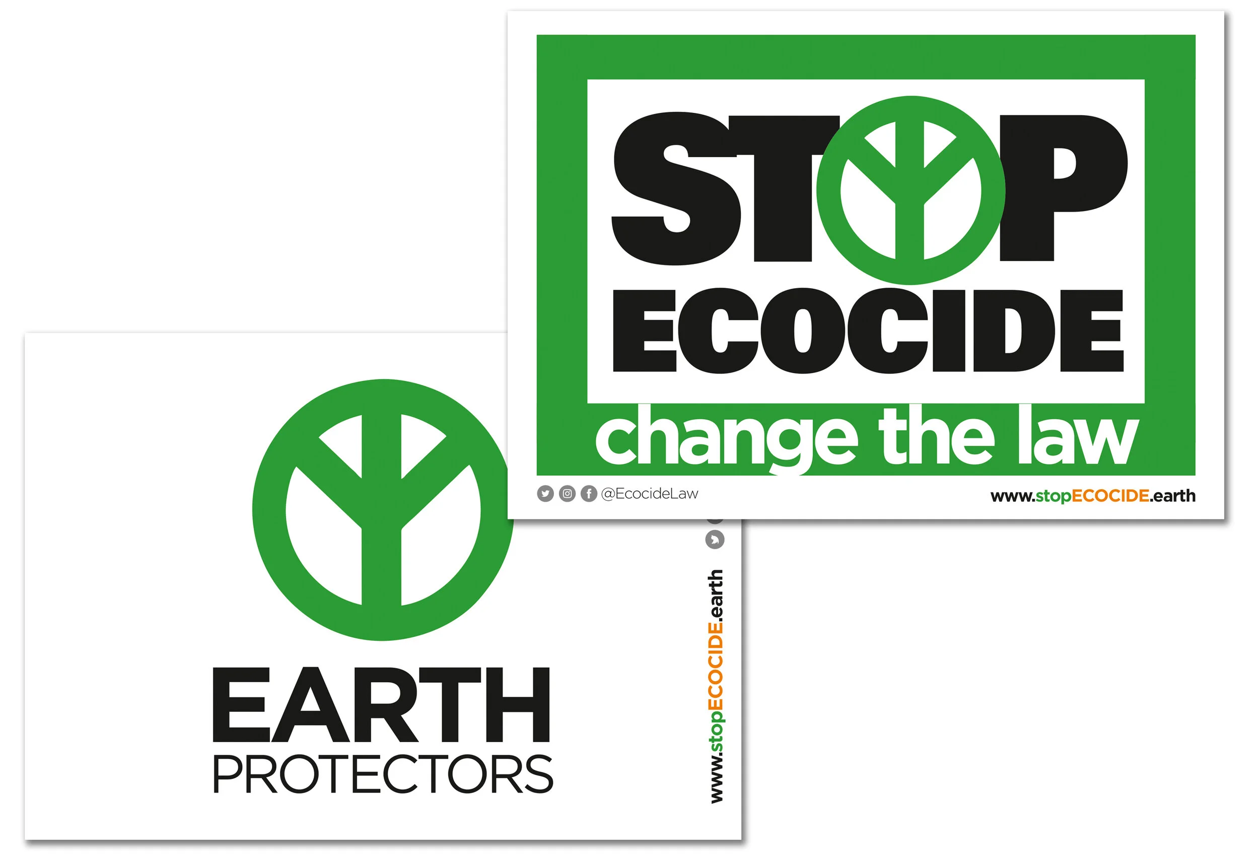Double sided placards